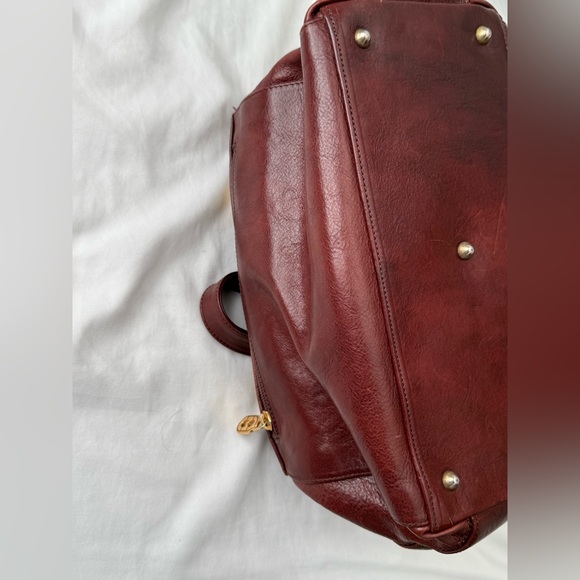 Marino Orlandi Brown Leather Satchel - Picture 11 of 11